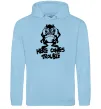 Мужская толстовка (худи) Тасманський Диявол (Tasmanian Devil) Голубой фото