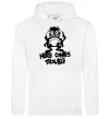 Женская толстовка (худи) Тасманський Диявол (Tasmanian Devil) Белый фото