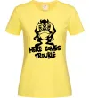 Женская футболка Тасманський Диявол (Tasmanian Devil) Лимонный Женская футболка Тасманський Диявол (Tasmanian Devil) Лимонный фото