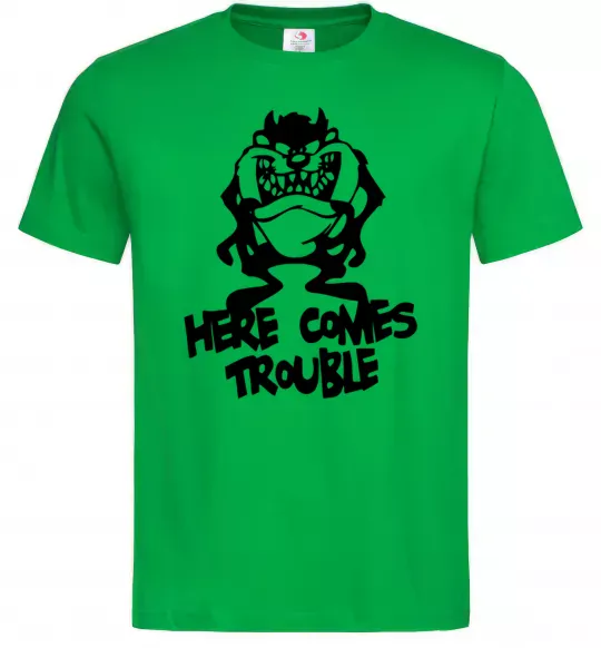 Мужская футболка Тасманський Диявол (Tasmanian Devil) Зеленый фото