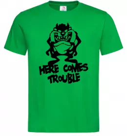 Мужская футболка Тасманський Диявол (Tasmanian Devil) Зеленый фото