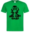 Мужская футболка Тасманський Диявол (Tasmanian Devil) Зеленый фото