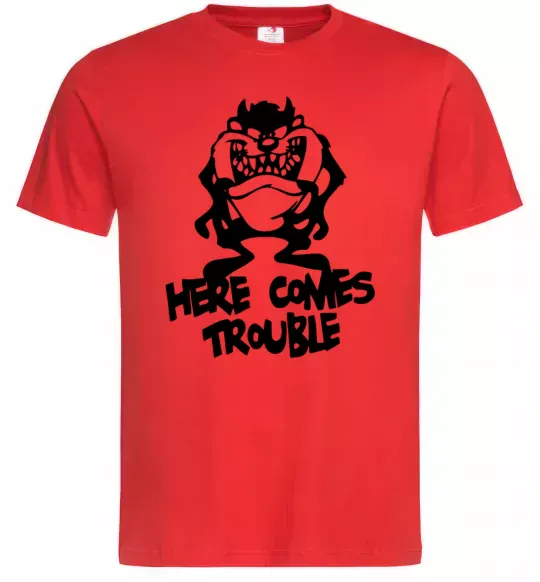 Мужская футболка Тасманський Диявол (Tasmanian Devil) Красный фото