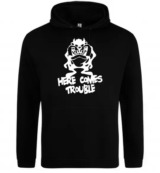 Женская толстовка (худи) Тасманський Диявол (Tasmanian Devil) Черный фото