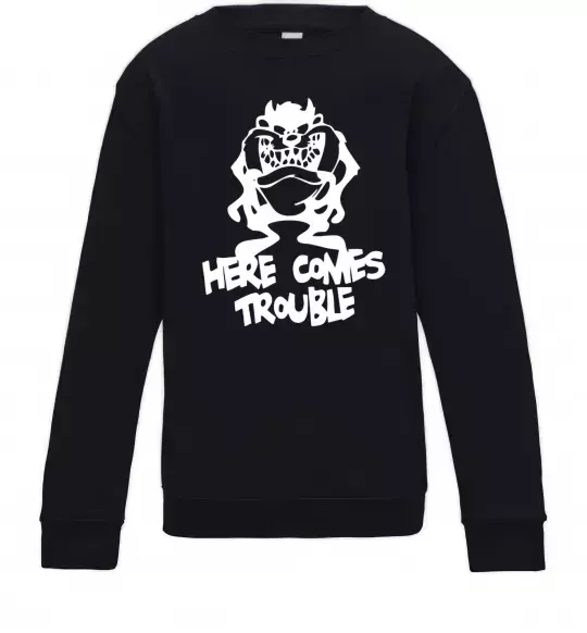 Дитячий світшот Тасманський Диявол (Tasmanian Devil) Чорний фото