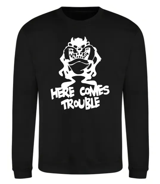 Світшот Тасманський Диявол (Tasmanian Devil) Чорний фото