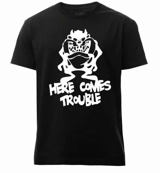 Чоловіча преміум футболка Тасманський Диявол (Tasmanian Devil) Чорний фото