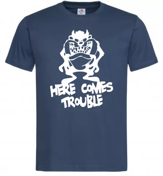 Мужская футболка Тасманський Диявол (Tasmanian Devil) Темно-синий фото