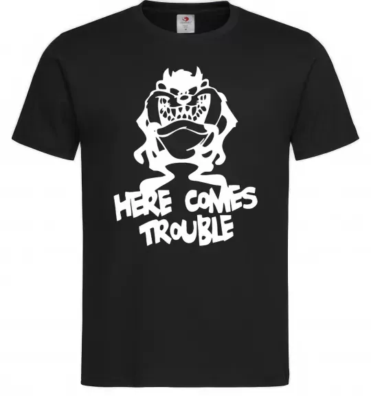 Мужская футболка Тасманський Диявол (Tasmanian Devil) Черный фото