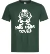 Мужская футболка Тасманський Диявол (Tasmanian Devil) Темно-зеленый фото