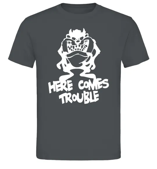 Мужская футболка Тасманський Диявол (Tasmanian Devil) Графит фото