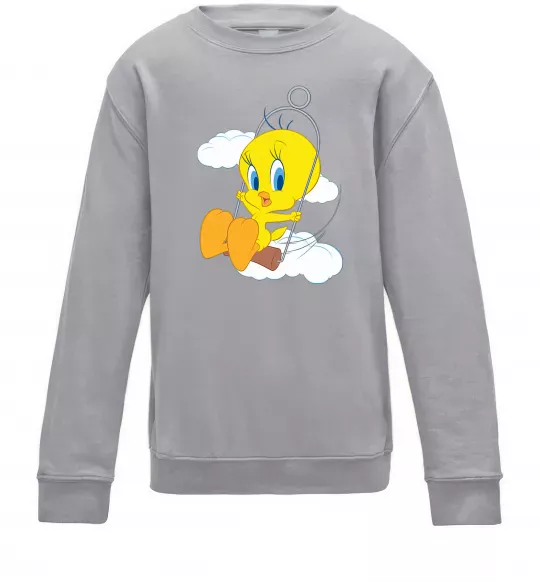 Детский Свитшот Твіті (Tweety Bird) Серый меланж фото