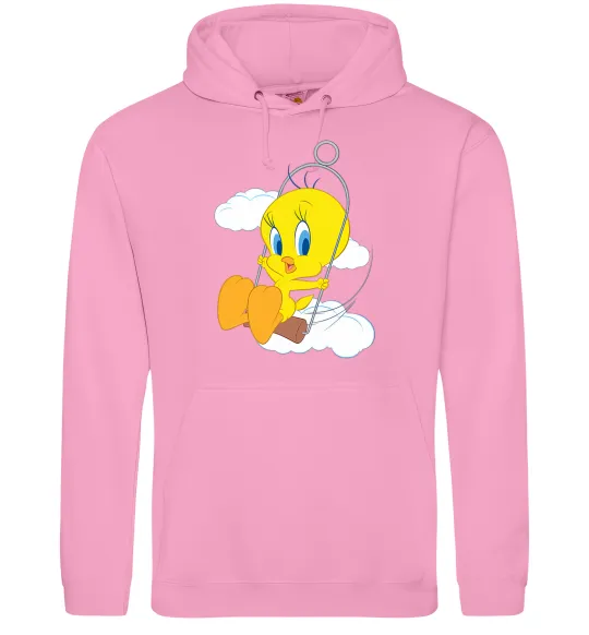 Мужская толстовка (худи) Твіті (Tweety Bird) Розовый фото
