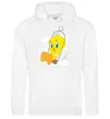 Мужская толстовка (худи) Твіті (Tweety Bird) Белый фото