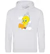 Женская толстовка (худи) Твіті (Tweety Bird) Серый меланж Женская толстовка (худи) Твіті (Tweety Bird) Серый меланж фото