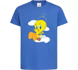 Детская футболка Сильвестр та Твіті Ярко-синий фото