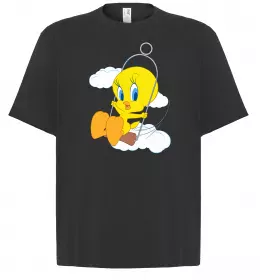 Футболка Оверсайз Пташка Твіті Белый фото Футболка Оверсайз Пташка Твіті Белый фото