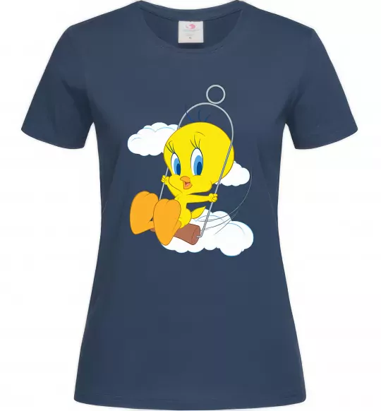Жіноча футболка Твіті (Tweety Bird) Темно-синій фото