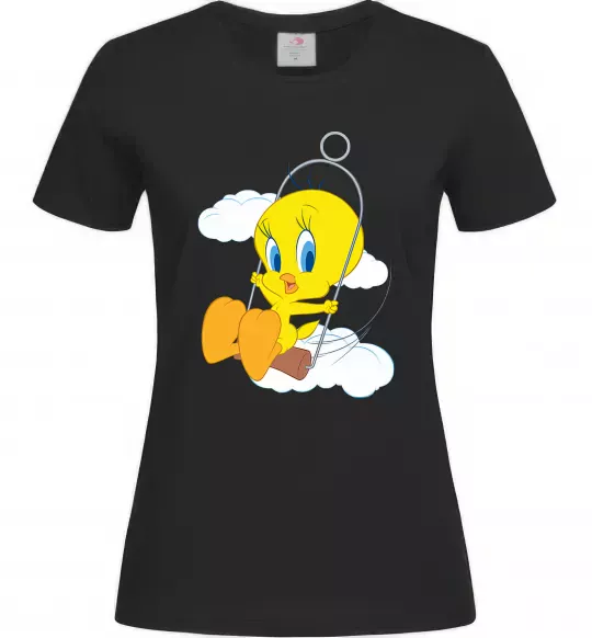 Жіноча футболка Твіті (Tweety Bird) Чорний фото