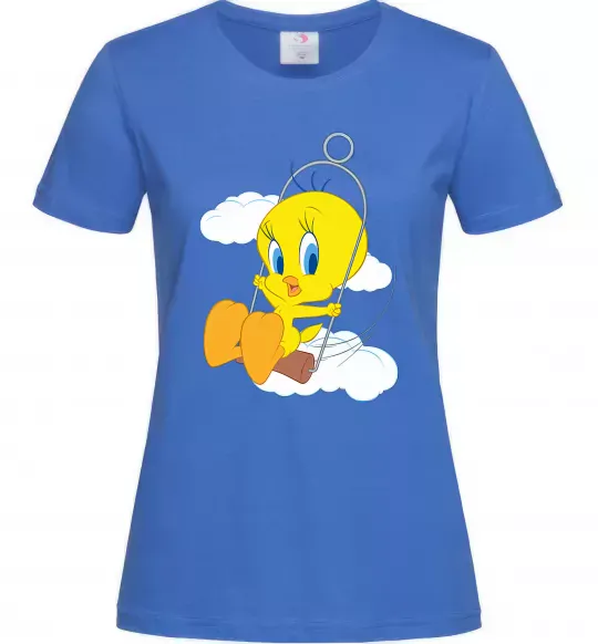 Жіноча футболка Твіті (Tweety Bird) Яскраво-синій фото