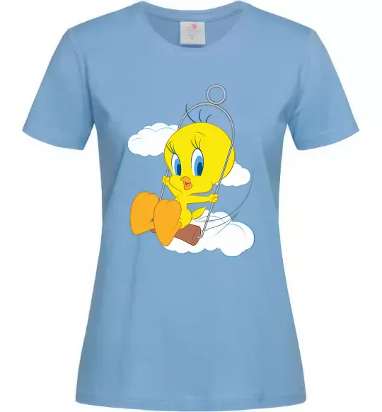 Жіноча футболка Твіті (Tweety Bird) Блакитний фото