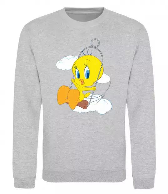 Світшот Твіті (Tweety Bird) Сірий меланж фото