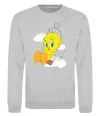 Світшот Твіті (Tweety Bird) Сірий меланж фото