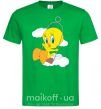 Мужская футболка Твити (Tweety Bird) Зеленый фото