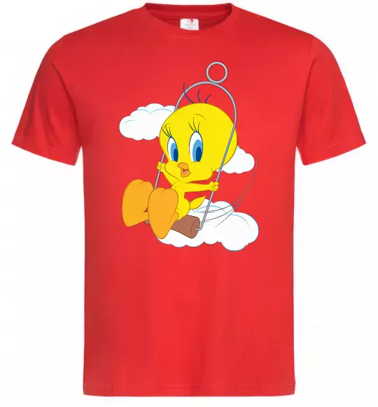 Мужская футболка Твіті (Tweety Bird) Красный фото