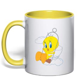 Чашка з кольоровою ручкою Твіті (Tweety Bird)
