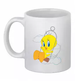 Чашка керамическая Багс Банні Белый фото