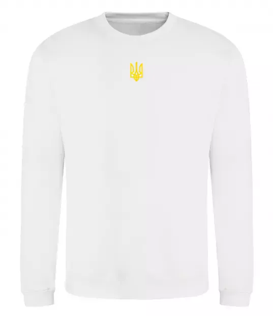 Світшот Герб маленький друк Білий фото