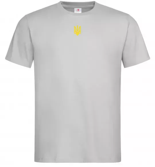 Мужская футболка Герб маленький друк Серый фото