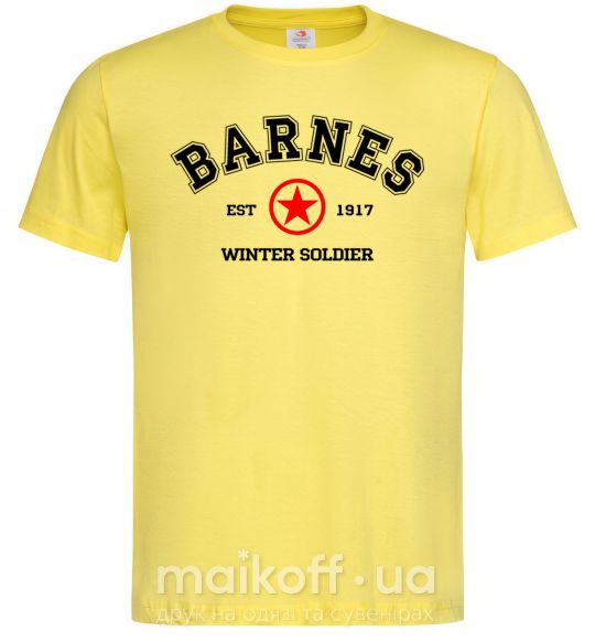 Чоловіча футболка Barnes Зимній солдат Лимонний фото