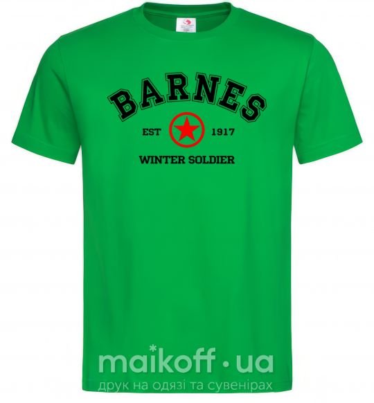 Чоловіча футболка Barnes Зимній солдат Зелений фото