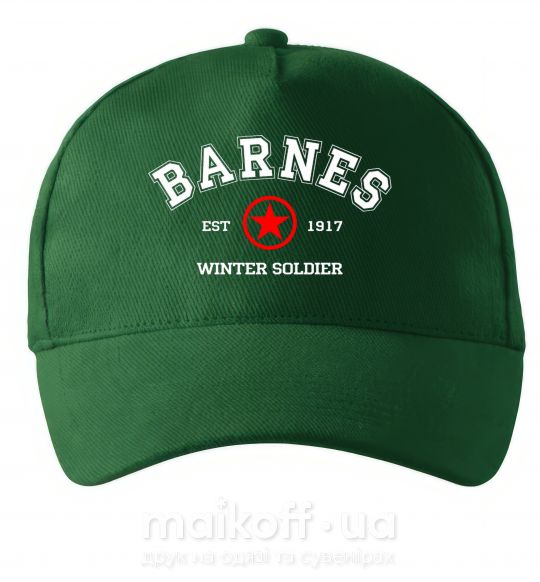 Кепка Barnes Зимній солдат Темно-зелений фото