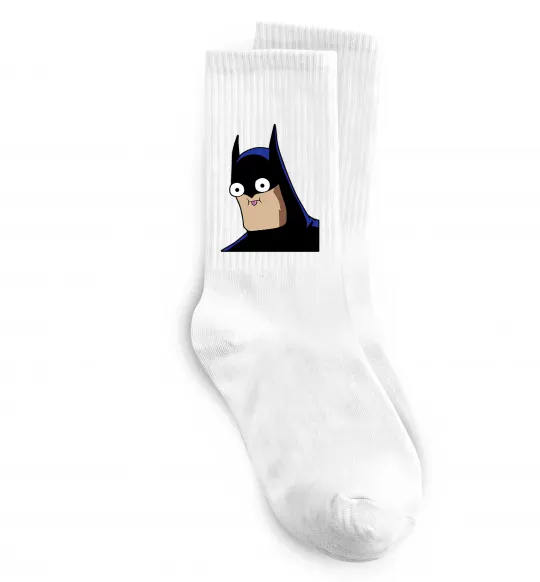 Шкарпетки Бетмен веселий Білий фото