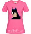 Жіноча футболка Бетмен веселий Яскраво-рожевий фото