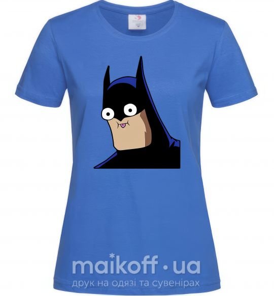 Женская футболка Бетмен веселий Ярко-синий фото