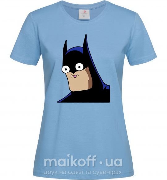 Жіноча футболка Бетмен веселий Блакитний фото