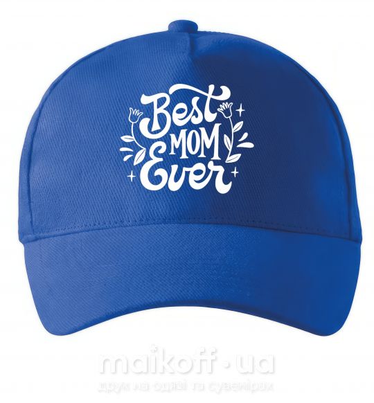 Кепка Best Mom Ever Яскраво-синій фото