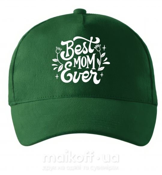 Кепка Best Mom Ever Темно-зелений фото