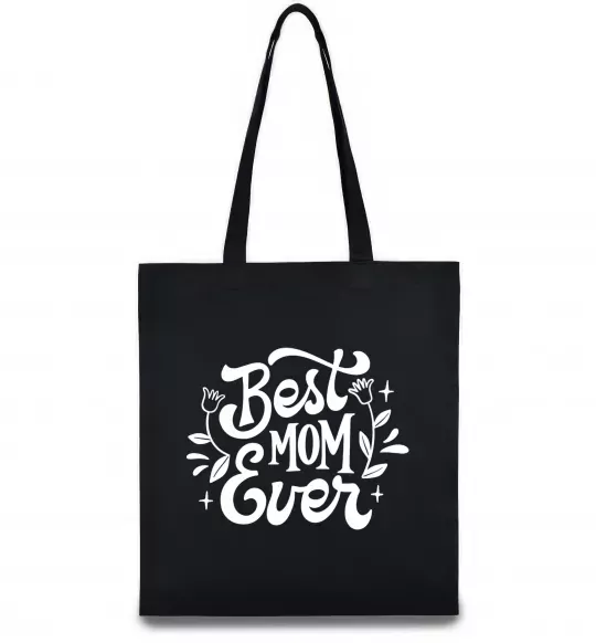 Эко-сумка Best Mom Ever Черный фото