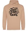 Женская толстовка (худи) Best Mom Ever Песочный Женская толстовка (худи) Best Mom Ever Песочный фото