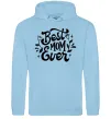 Жіноча толстовка (худі) Best Mom Ever Блакитний фото