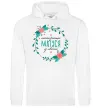 Женская толстовка (худи) Найкраща матуся у світі Белый фото