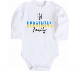Детский боди Ukrainian family