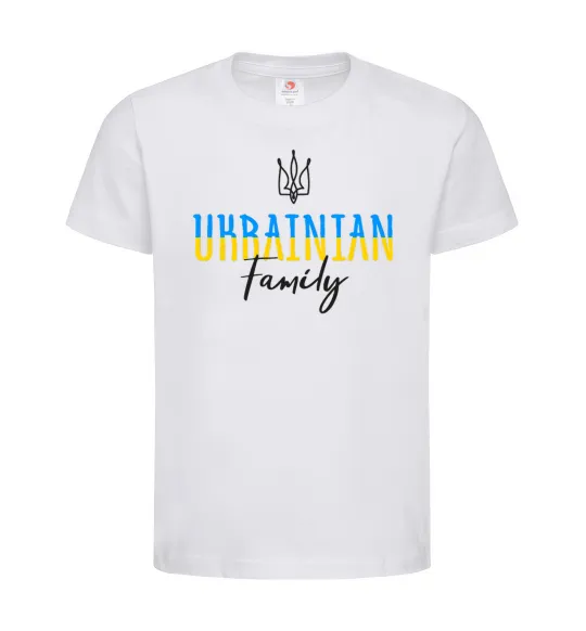 Дитяча футболка Ukrainian family Білий фото