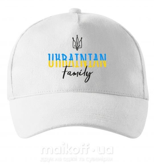 Кепка Ukrainian family Белый фото