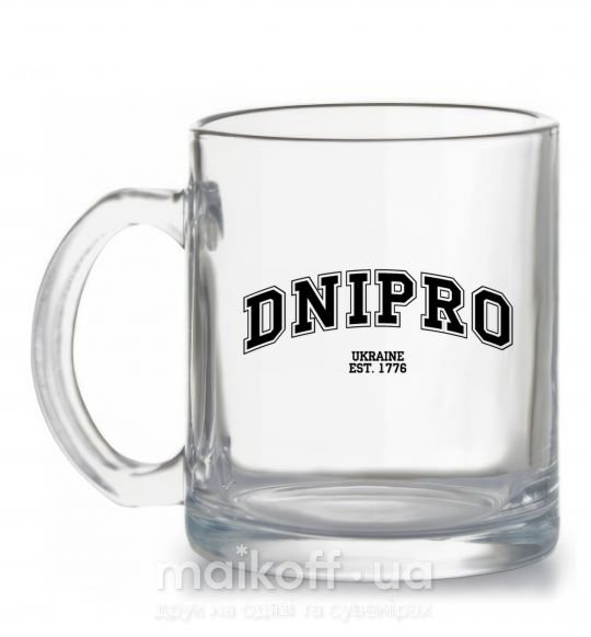 Чашка скляна Dnipro est Прозорий фото